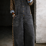 Bonnie - One Piece Denim Shirt Jumpsuit