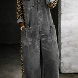Bonnie - One Piece Denim Shirt Jumpsuit