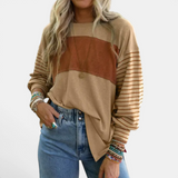 Paige | Striped Colour-Block Long Sleeve Top