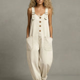 Emma - Stylish Denim Jumpsuit With Pockets