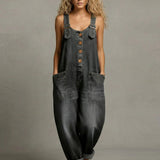 Emma - Stylish Denim Jumpsuit With Pockets