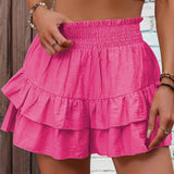 Sabrina | Casual Ruffle Tiered Boho Shorts