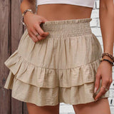 Wendy | Casual Ruffle Tiered Boho Skorts