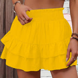 Sabrina | Casual Ruffle Tiered Boho Shorts