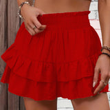 Sabrina | Casual Ruffle Tiered Boho Shorts
