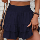 Wendy | Casual Ruffle Tiered Boho Skorts