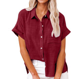 Claire | Comfy Casual Button-Up Blouse