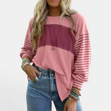 Paige | Striped Colour-Block Long Sleeve Top
