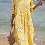 Charlotte | Casual women's dress with a floral pattern