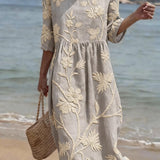 Poppy | Casual women's dress with a floral pattern