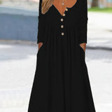 ZARA | BUTTON-FRONT MIDI DRESS