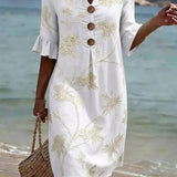 Hannah | Casual women's dress with a floral pattern