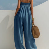 Violet - Denim Wide-Leg Jumpsuit