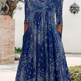 ELOWEN | CASUAL LONG-SLEEVE MIDI DRESS