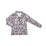 Sally | Camo Half-Zip Pullover Top