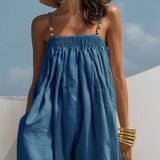 Violet - Denim Wide-Leg Jumpsuit