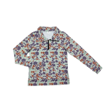 Sally | Camo Half-Zip Pullover Top