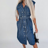 Tahlia - Everyday Denim Dress with Belt