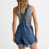 Jodie - Short Denim Overalls