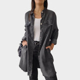 Gemma - Long Sleeve Denim Shirt Dress