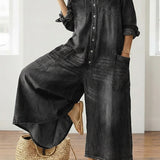 Eden - Denim Cotton Jumpsuit