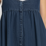 Freya - Vintage Denim Maxi Dress