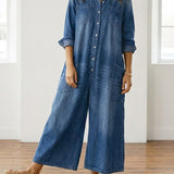 Eden - Denim Cotton Jumpsuit