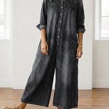 Eden - Denim Cotton Jumpsuit